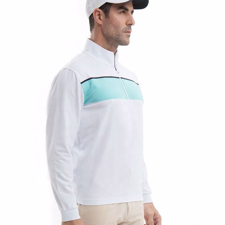 Custom Quick Dry Half Zip Men's pullover Long Sleeve Golf quarter zips sweatshirts - view 3
