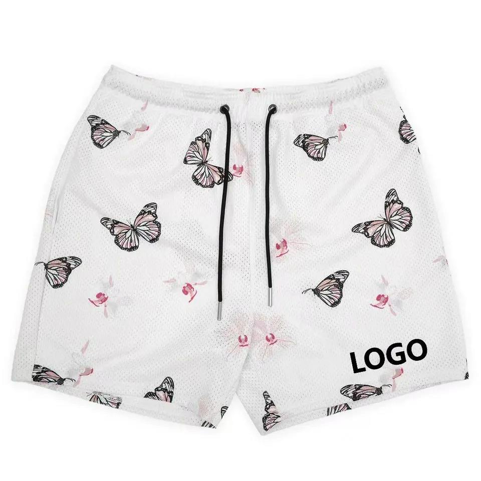 Summer Athletic Jogger Mesh Shorts Custom Beach Basketball Men's Shorts