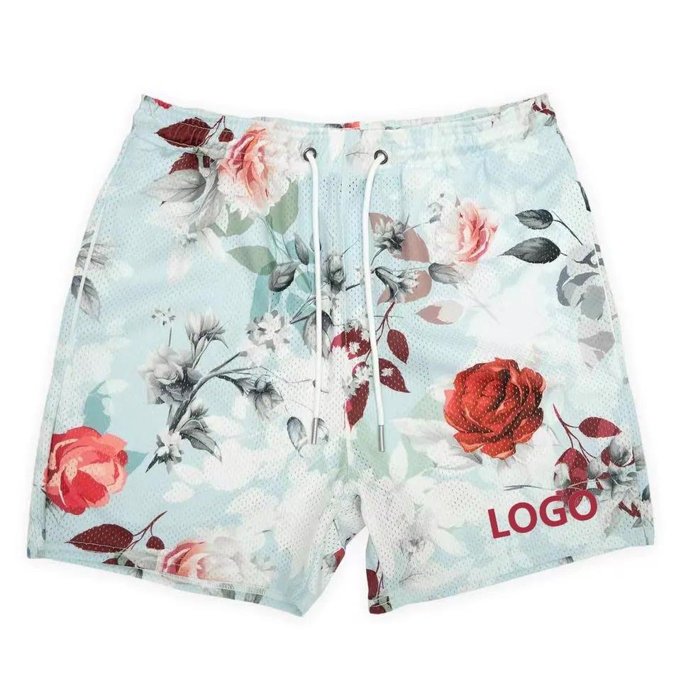 Summer Athletic Jogger Mesh Shorts Custom Beach Basketball Men's Shorts - view 2