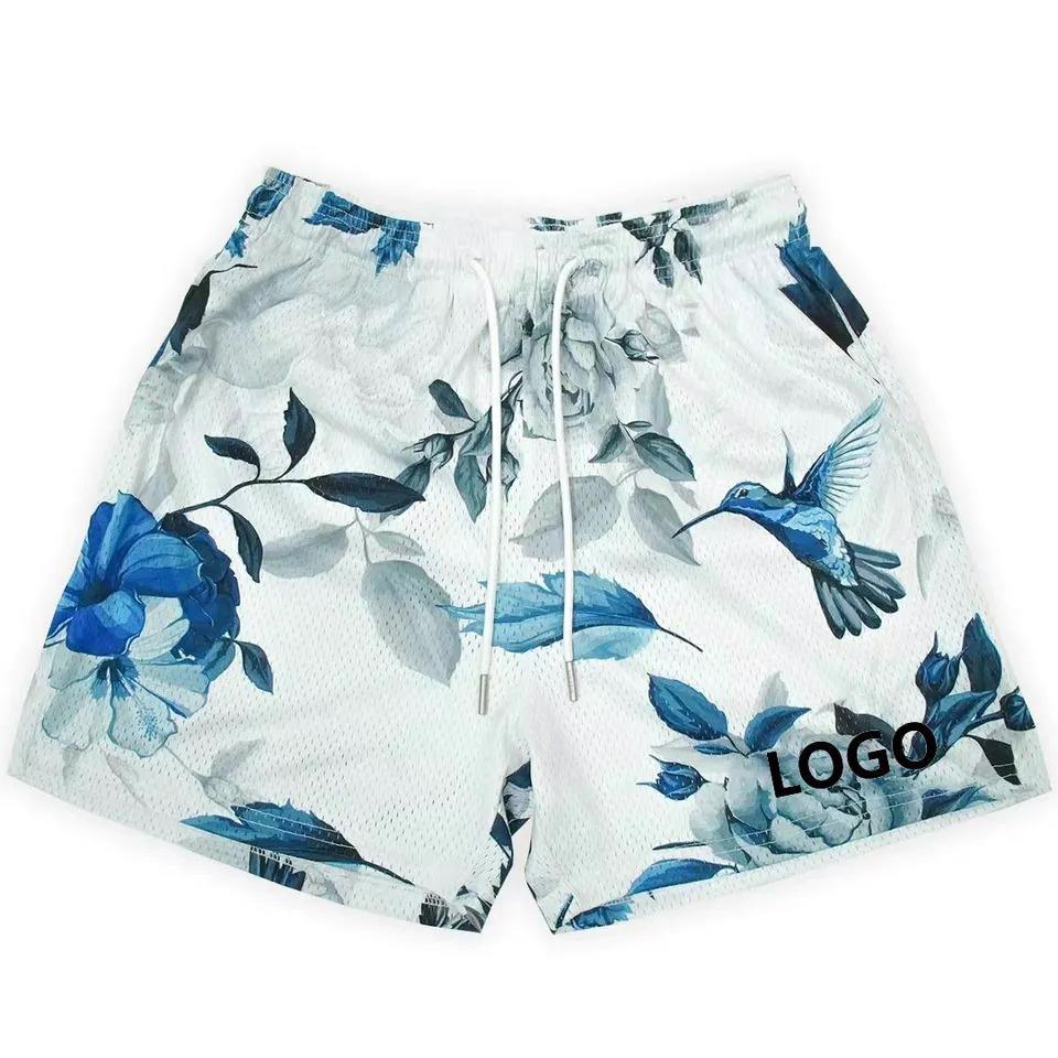 Summer Athletic Jogger Mesh Shorts Custom Beach Basketball Men's Shorts - view 3