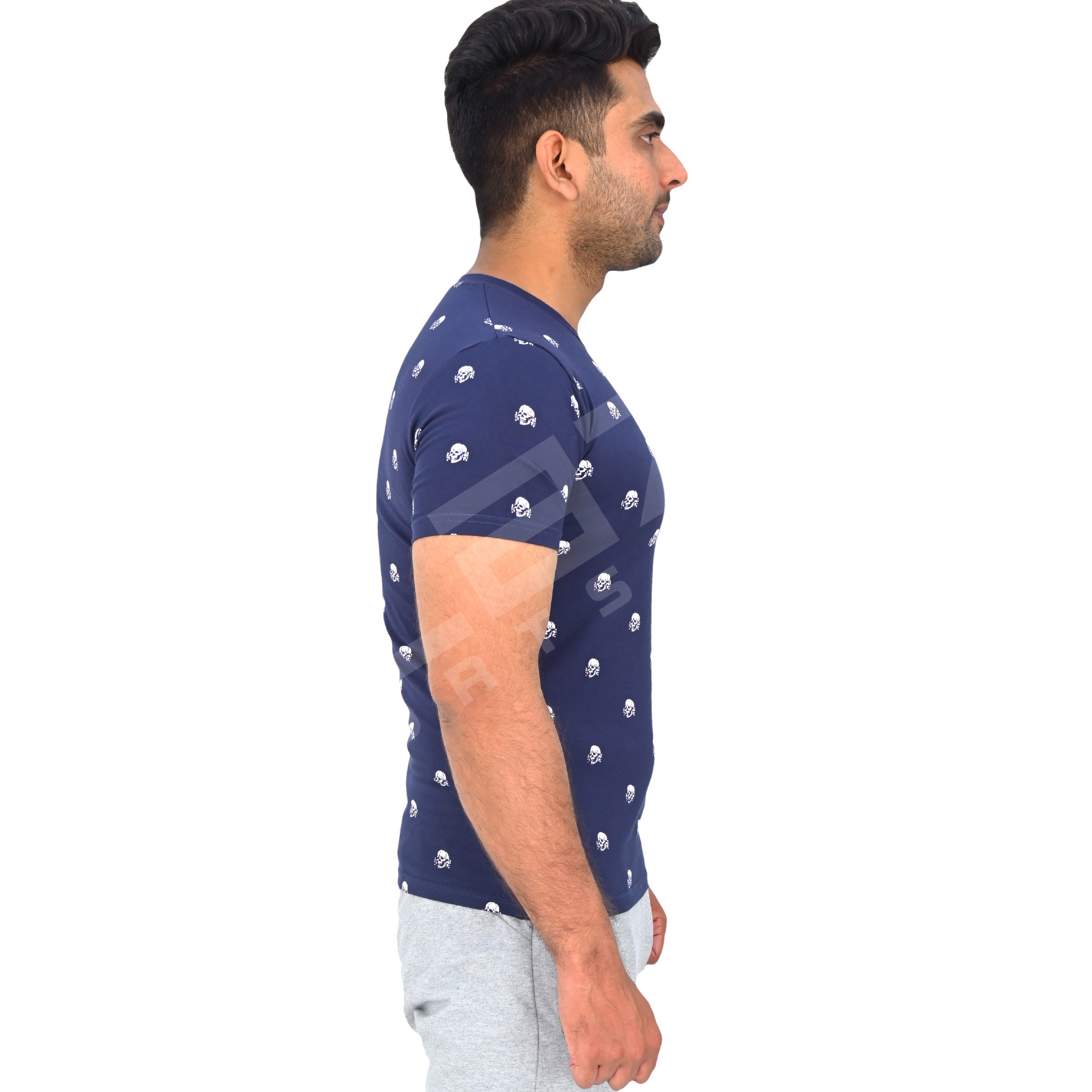 Customized Men's T-Shirt 100% Cotton SilkScreen Print Regular Fit Oversize Drop Shoulder Regular Cut