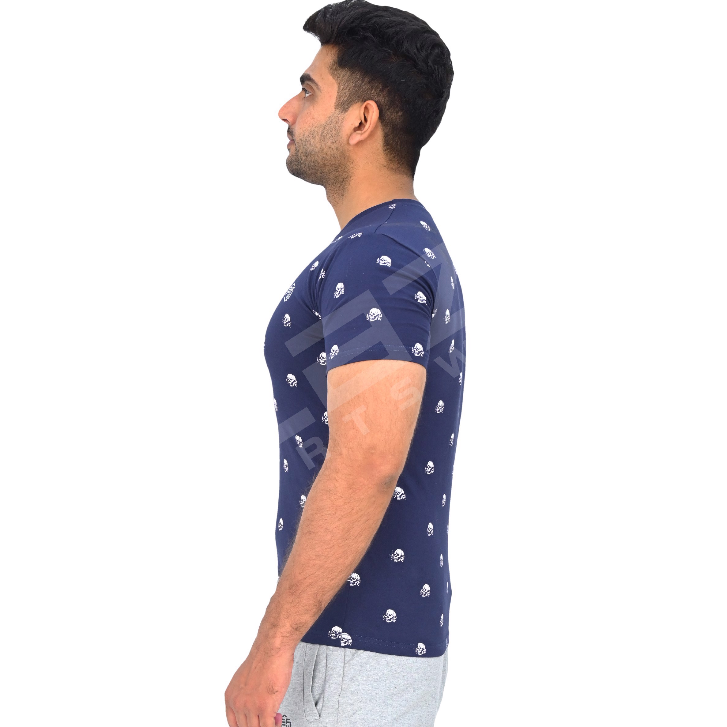 Customized Men's T-Shirt 100% Cotton SilkScreen Print Regular Fit Oversize Drop Shoulder Regular Cut - view 2