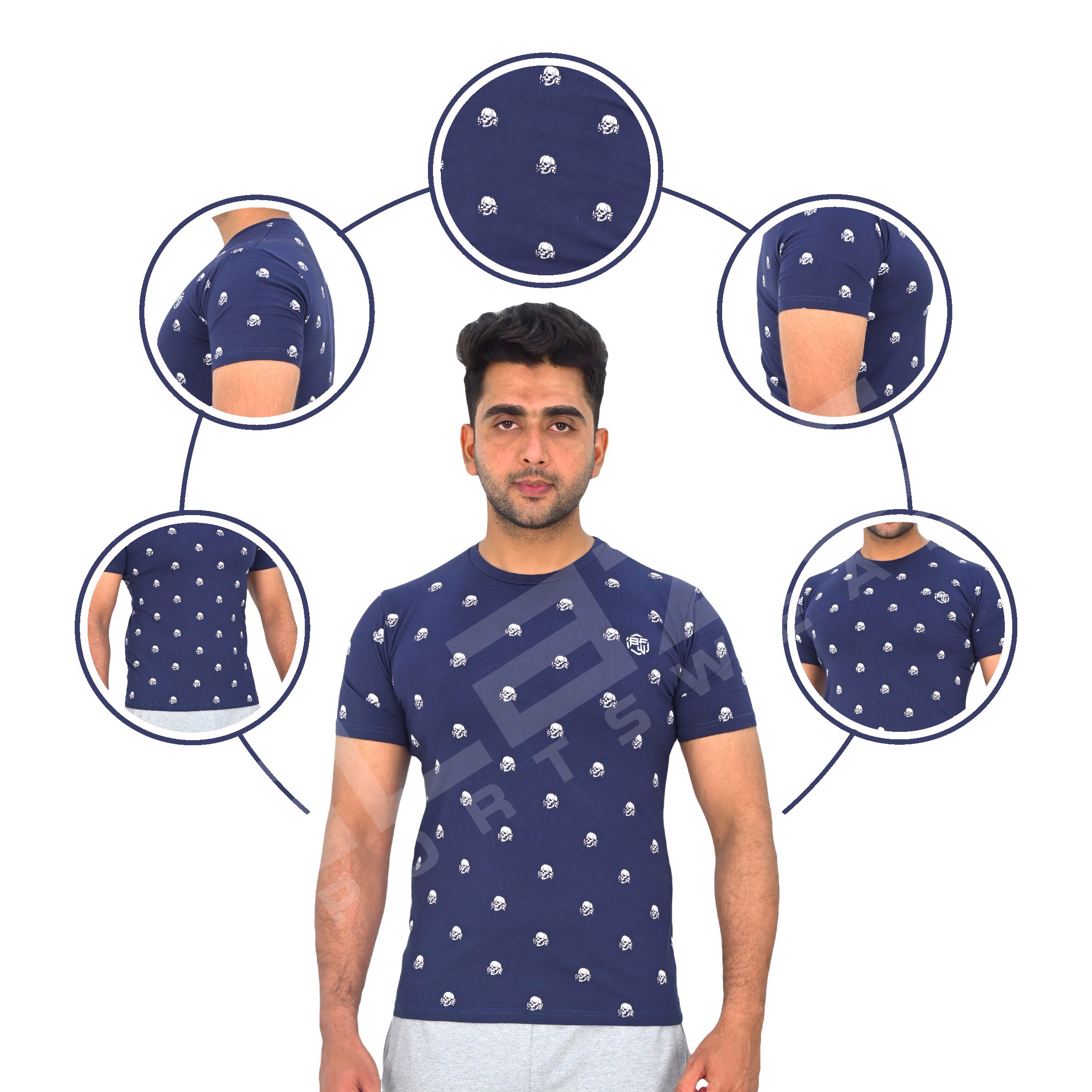 Customized Men's T-Shirt 100% Cotton SilkScreen Print Regular Fit Oversize Drop Shoulder Regular Cut - view 7