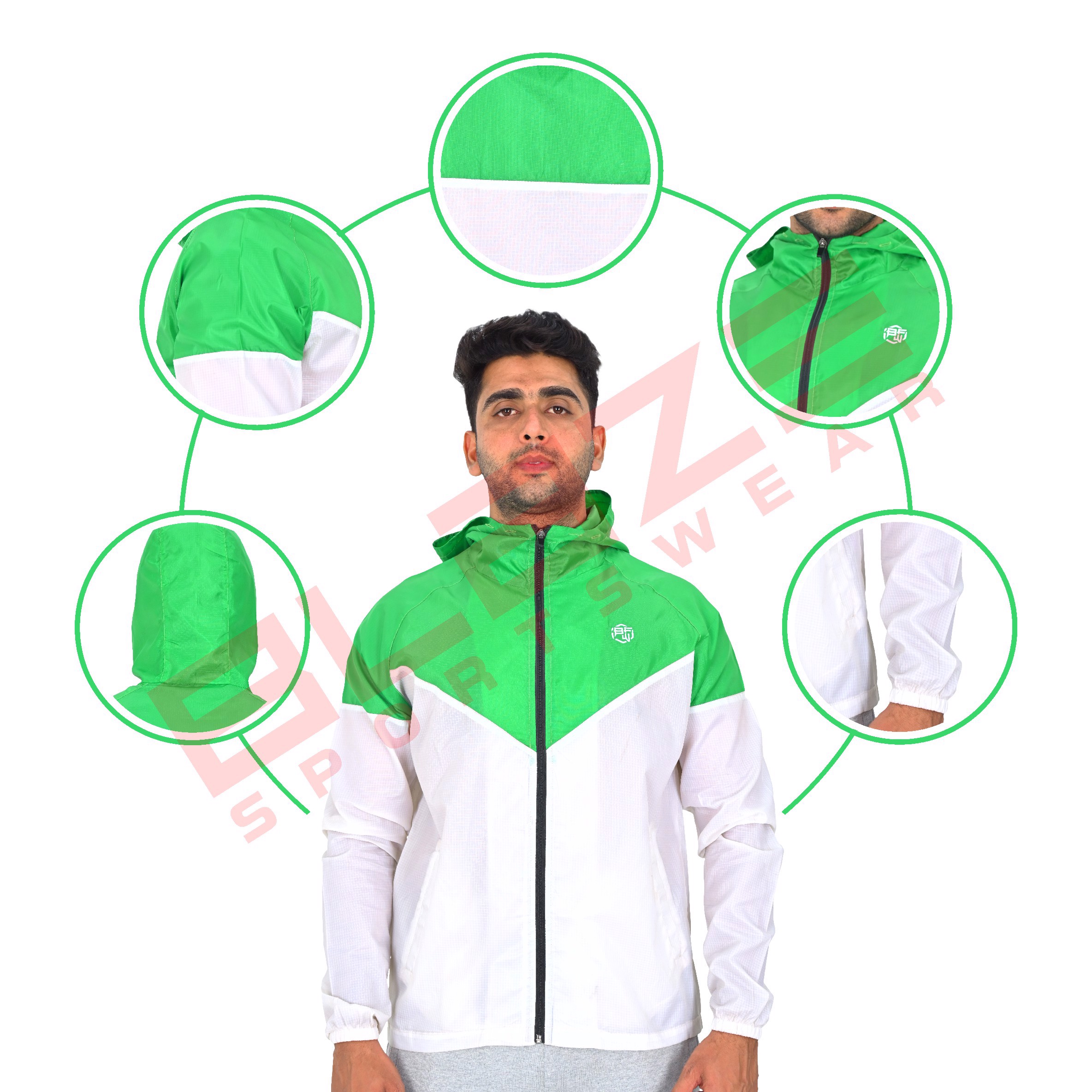 wholesale Design Windbreaker Jacket best for Outerwear looks good Coat style light weight - view 7