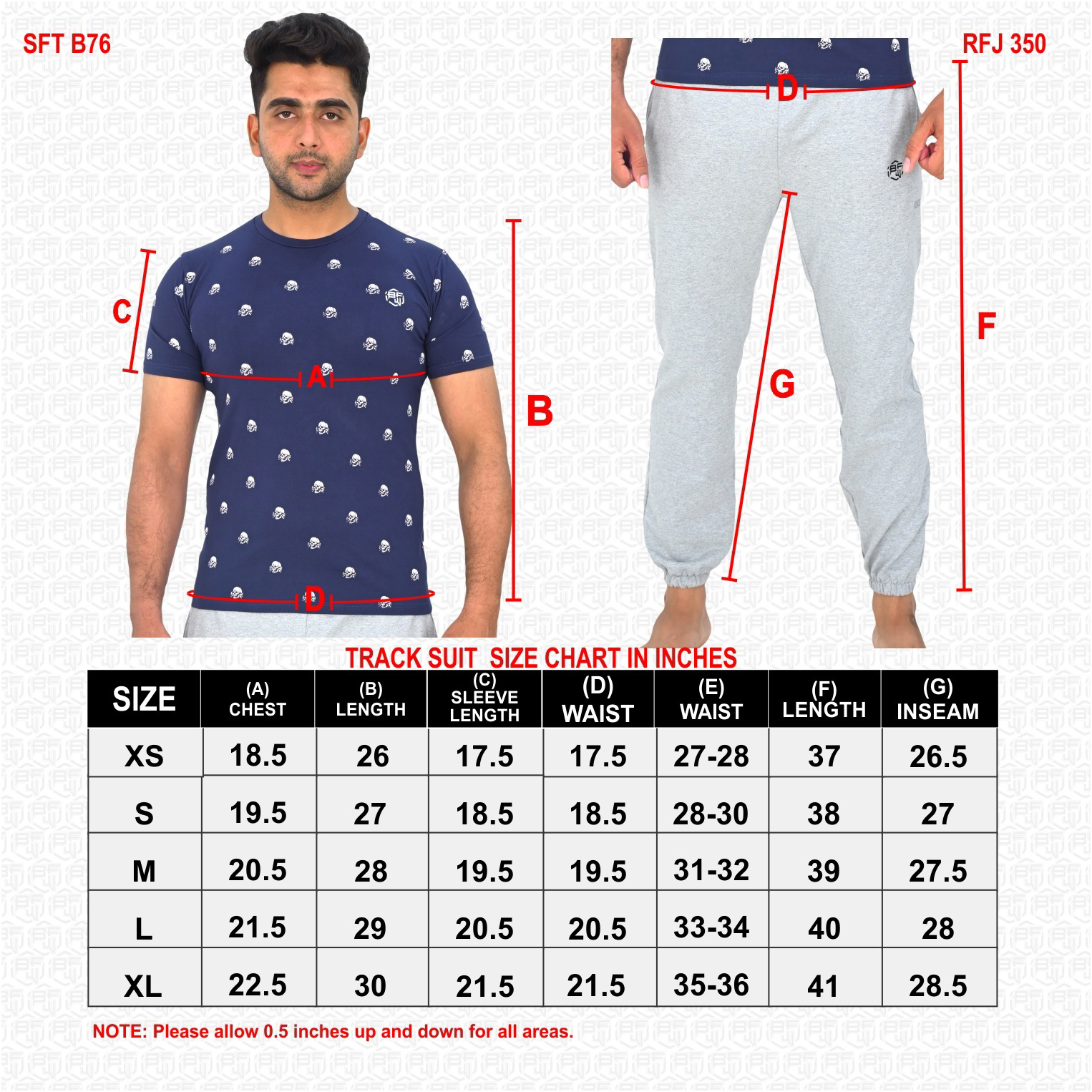 Customized Men's T-Shirt 100% Cotton SilkScreen Print   Sweatpants with elastic bottom hem set - view 8