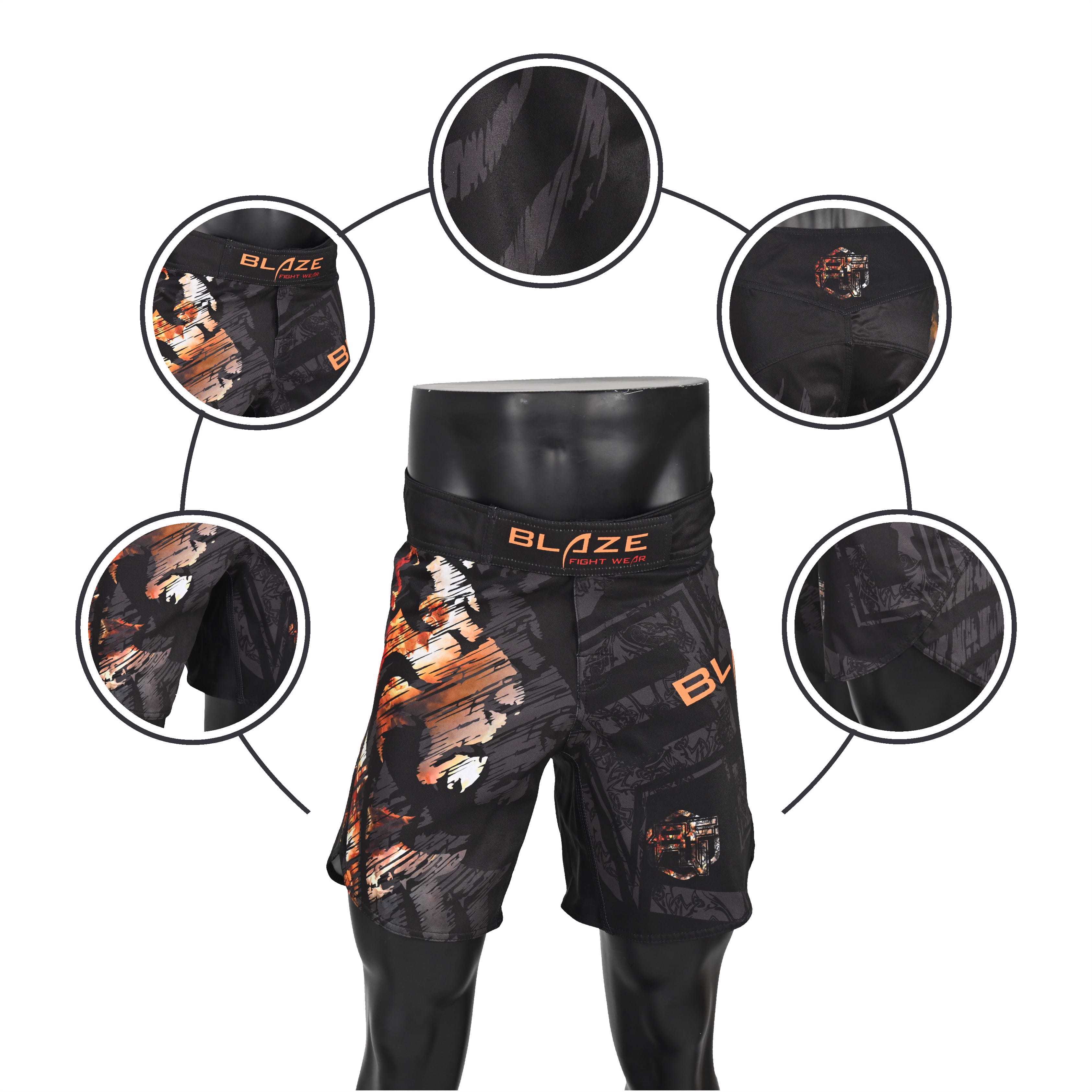 Custom light weight grappling short no gi training short  fight short - view 3