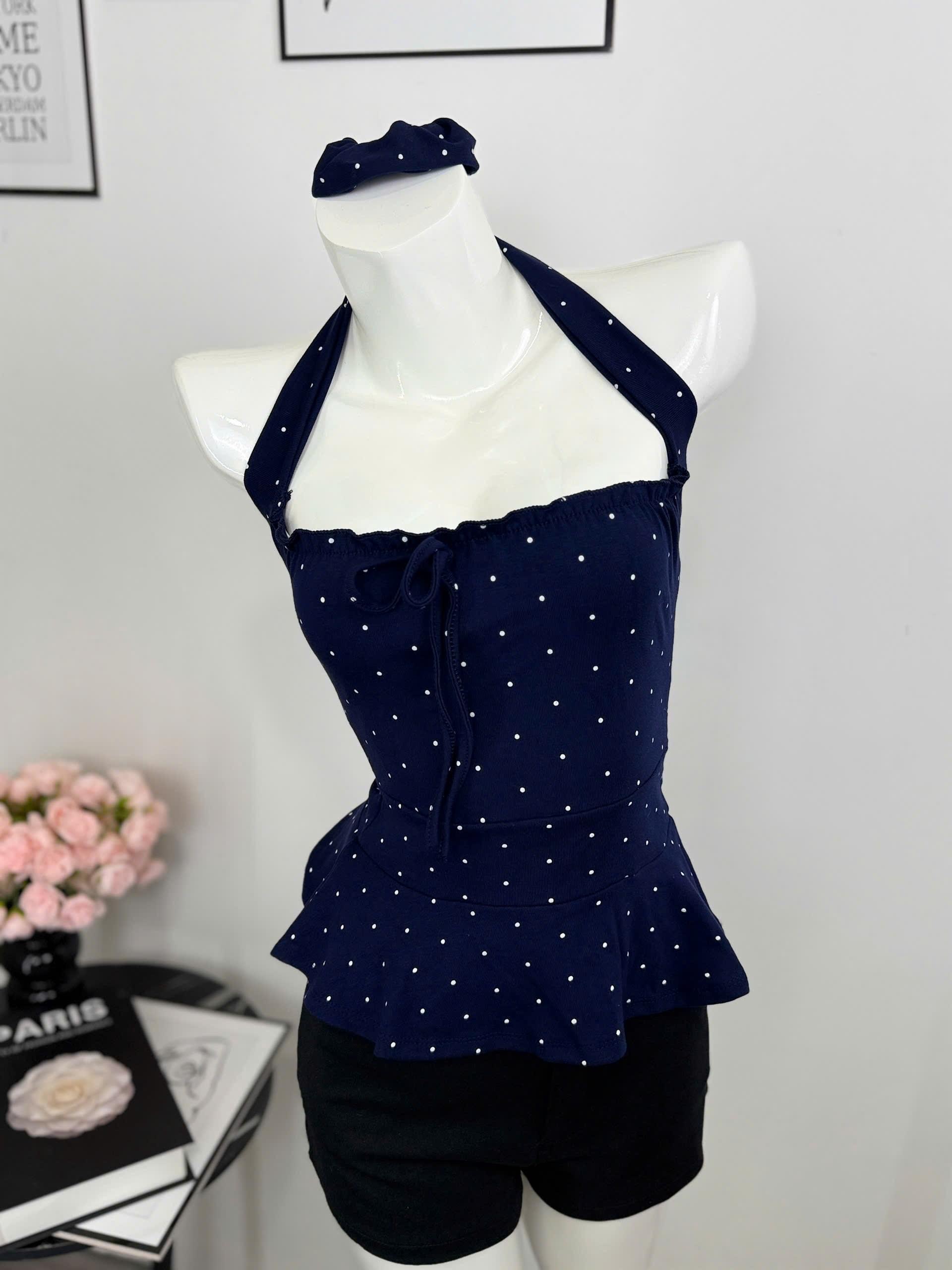Polka Dot Halter Tops - view 3