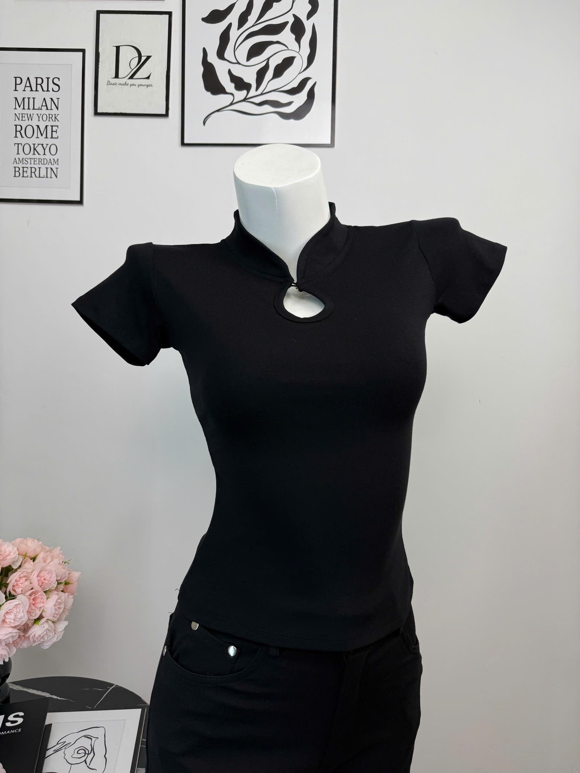 Burgundy Short Sleeve Top - view 2
