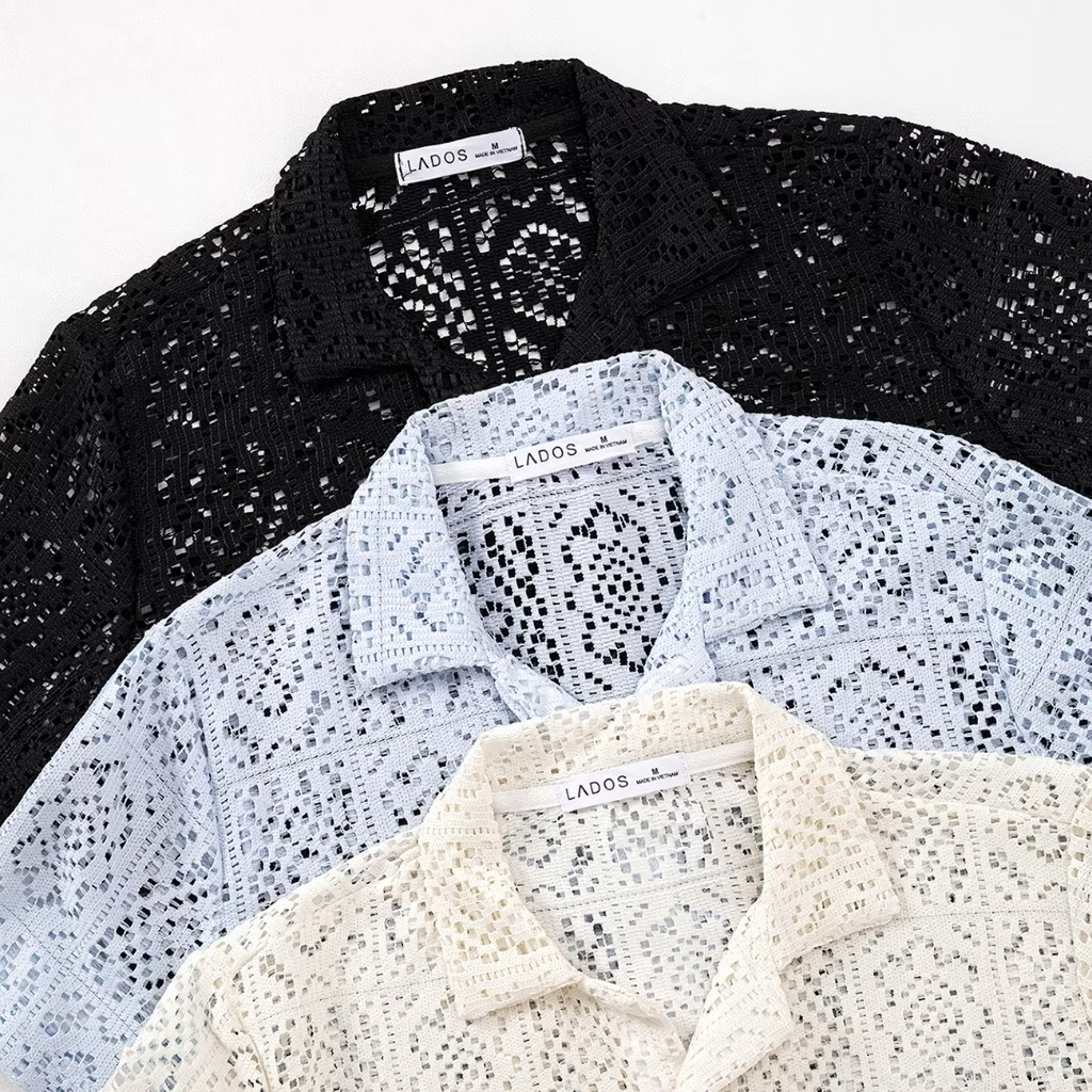 Lace Button-Up Shirts - view 2