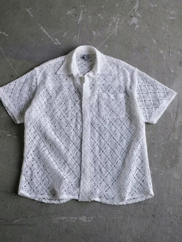 Lace Button-Up Shirts - view 5