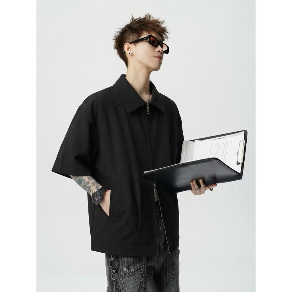 Casual Zip-Up Jacket - view 2