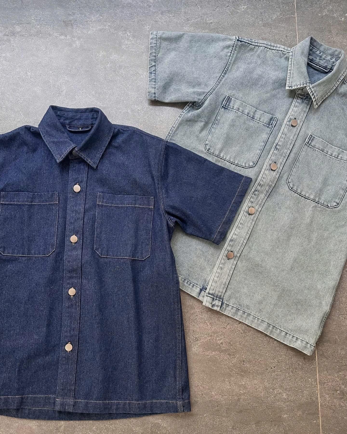 Denim Short Sleeve Shirts