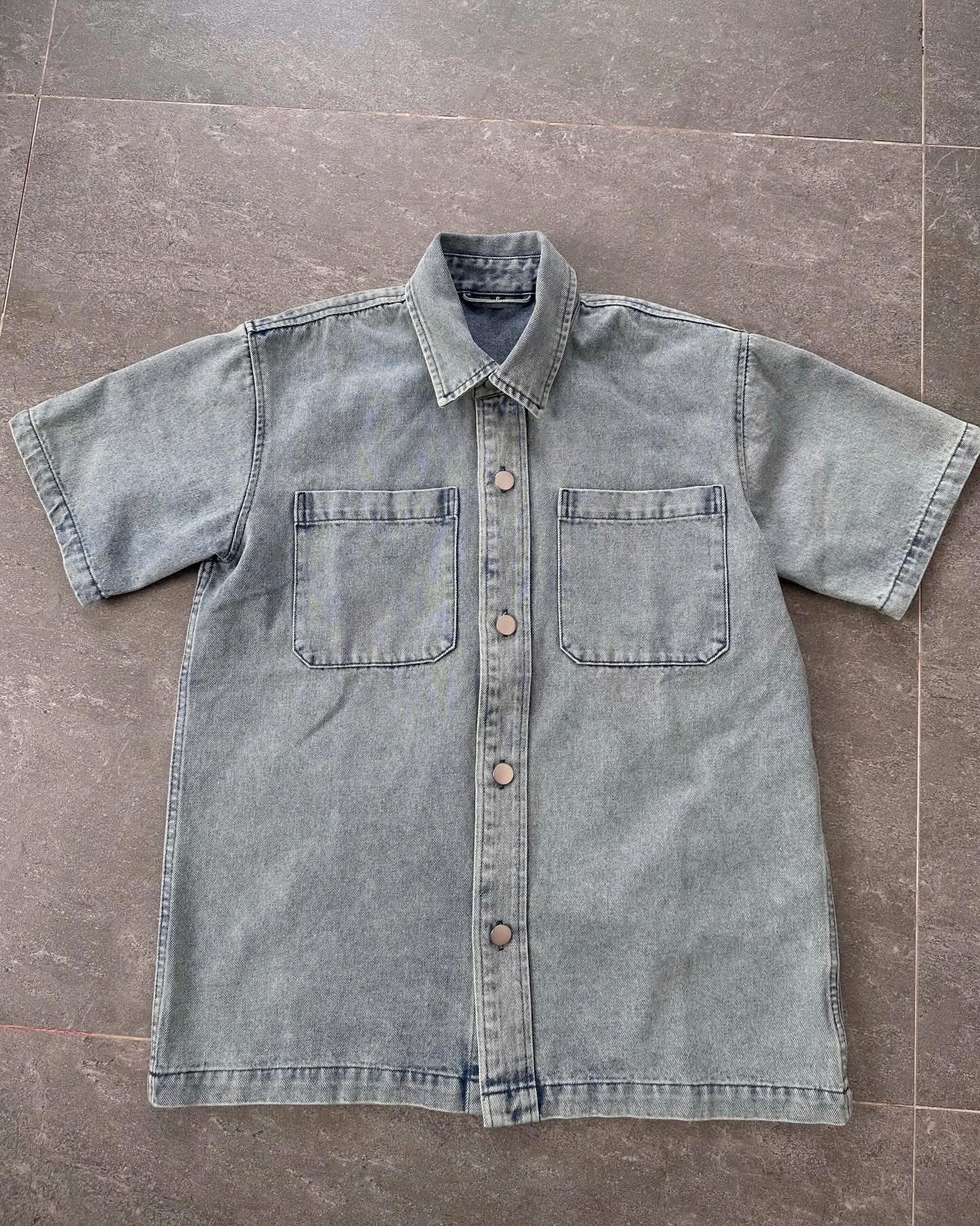 Denim Short Sleeve Shirts - view 4