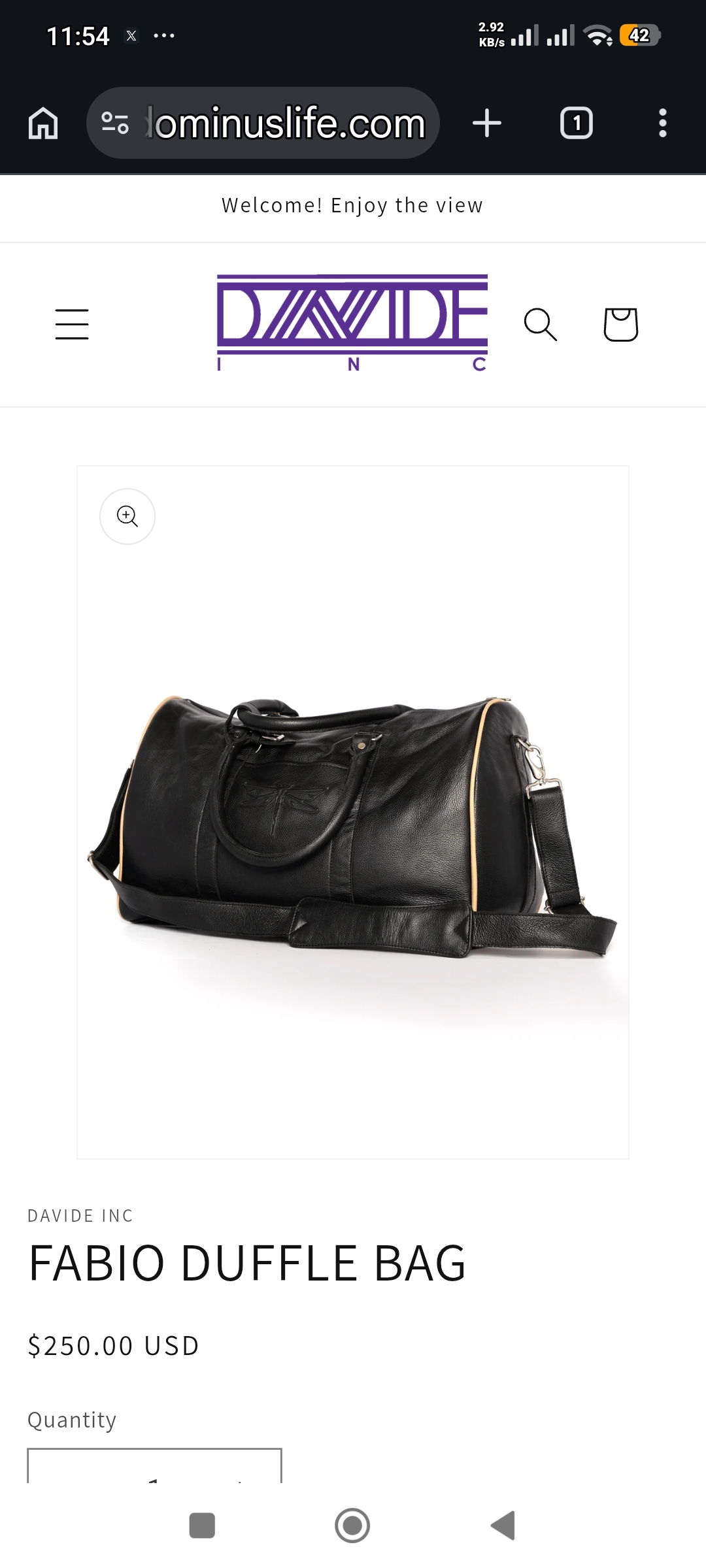 Fabio Duffle Bag
