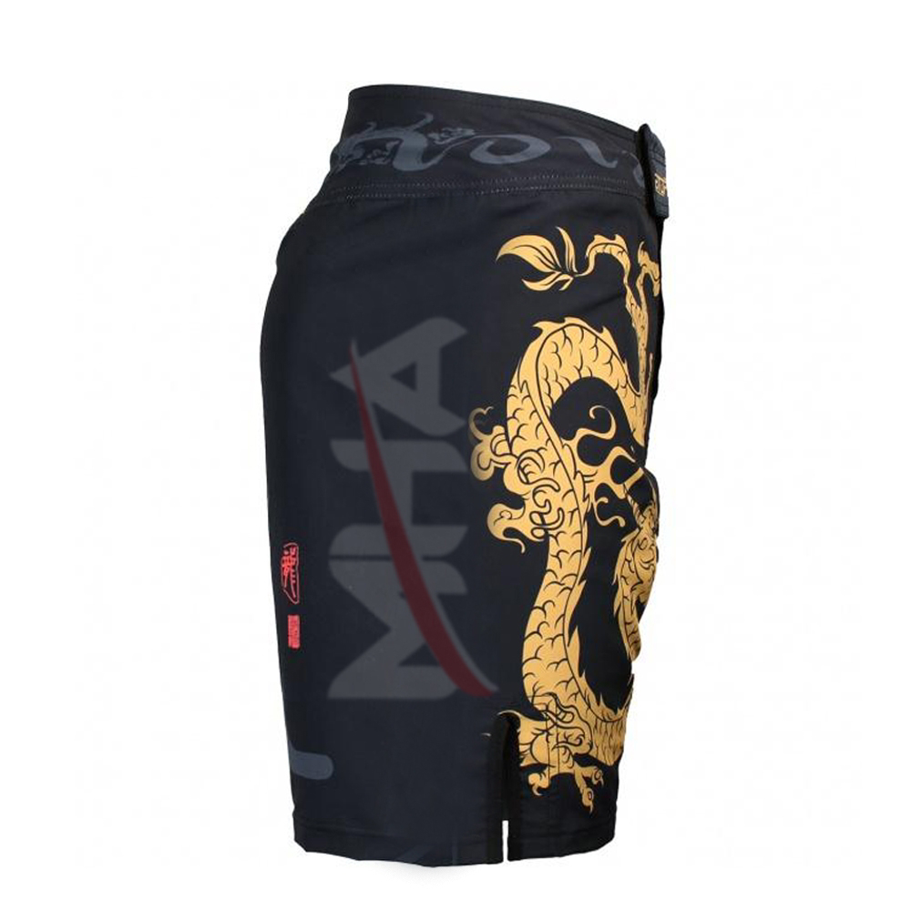 MHA Golden Dragon Mma Fight Shorts - view 2