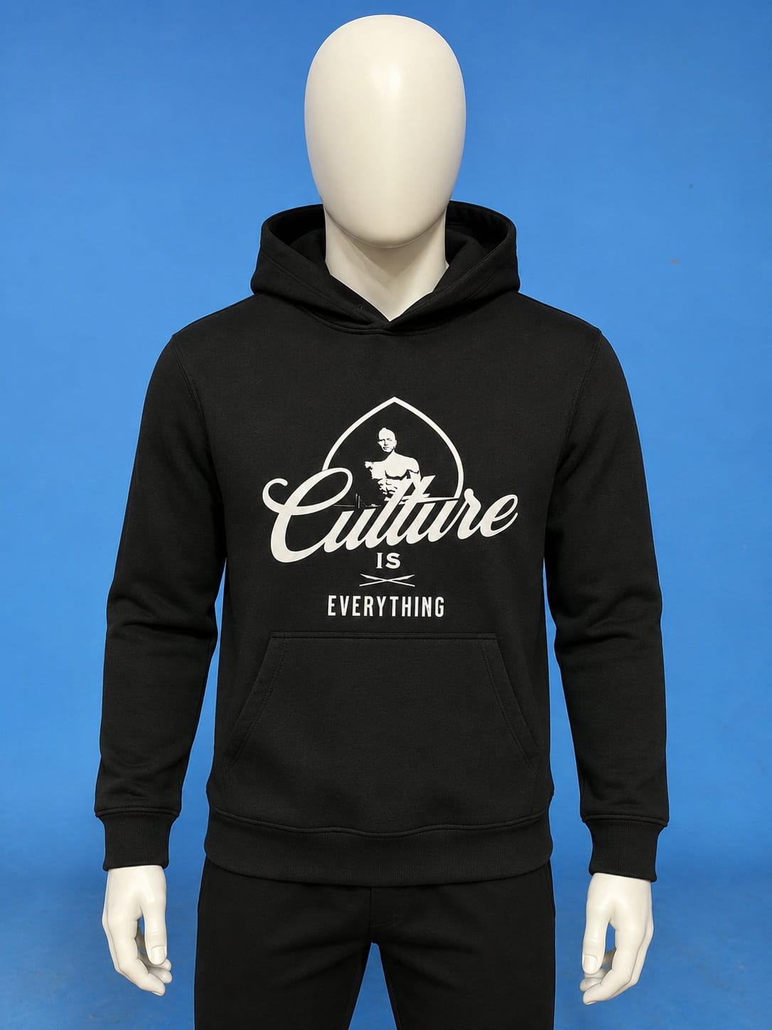 Black Hoodie with Print