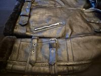 Premium Quality Leather Jacket faux fur lining With Zipper Closure