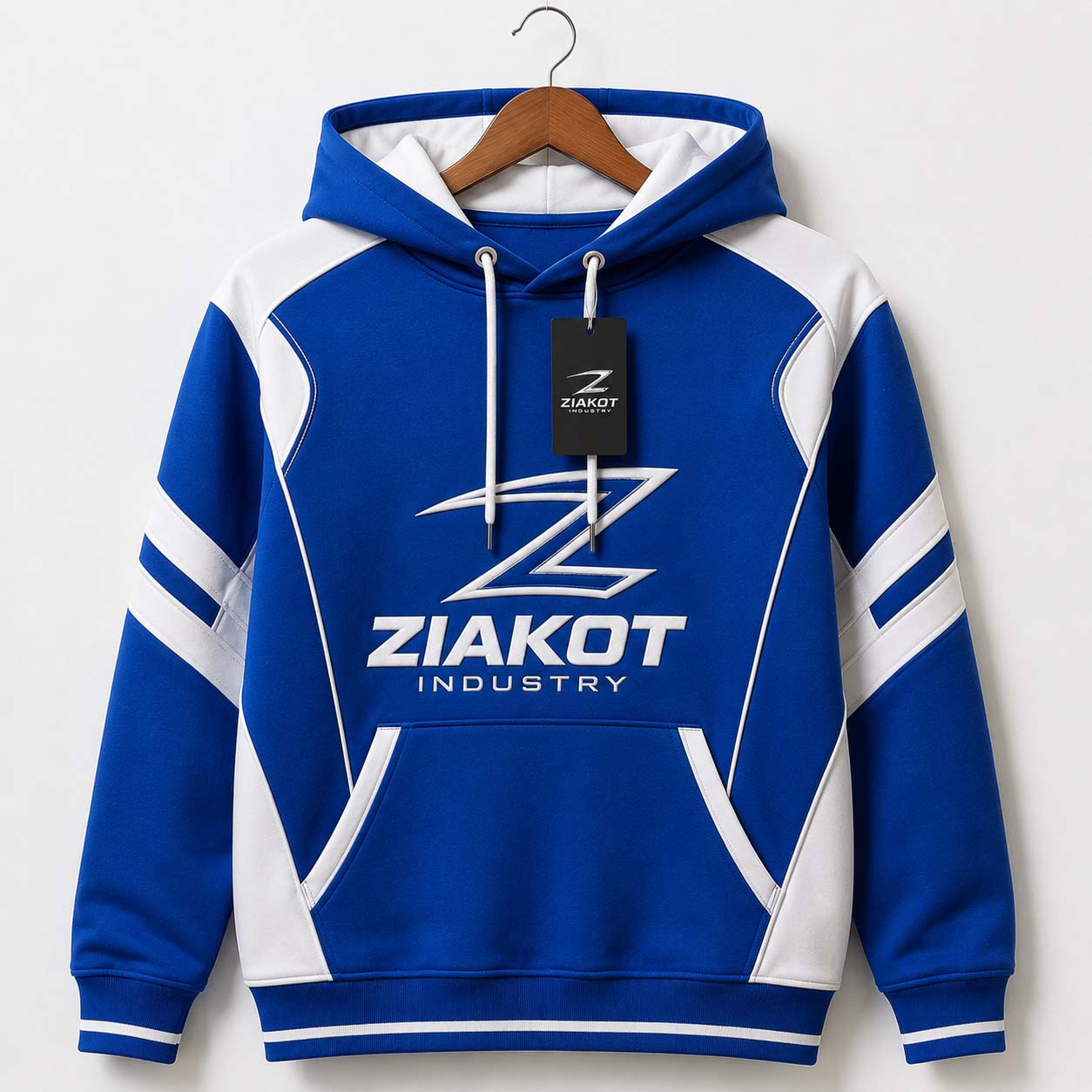 Hoodie Pakistan industry Custom Stitched Black Red-White Football Pullover Sweatshirt Hoodie Custom designs and private label manufacturing Premium fleece, cotton, polyester and blended fabrics Pullover and zip-up hoodie options - view 3