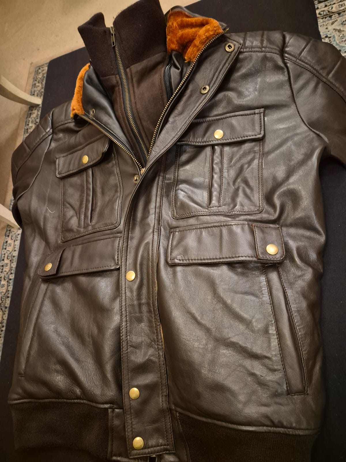 Premium Quality Men's Leather Jacket - view 3