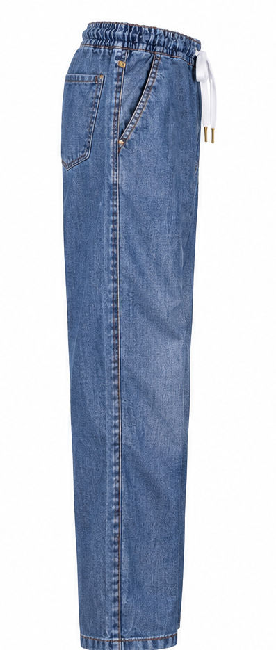 High Quality Denim Jogger Pants  - view 2