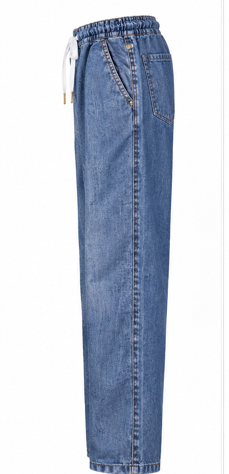 High Quality Denim Jogger Pants  - view 3