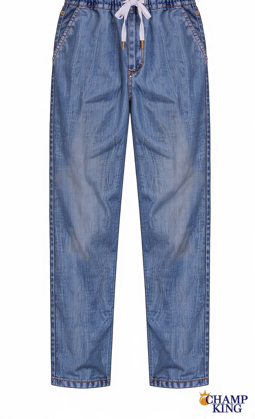 High Quality Denim Jogger Pants  - view 4