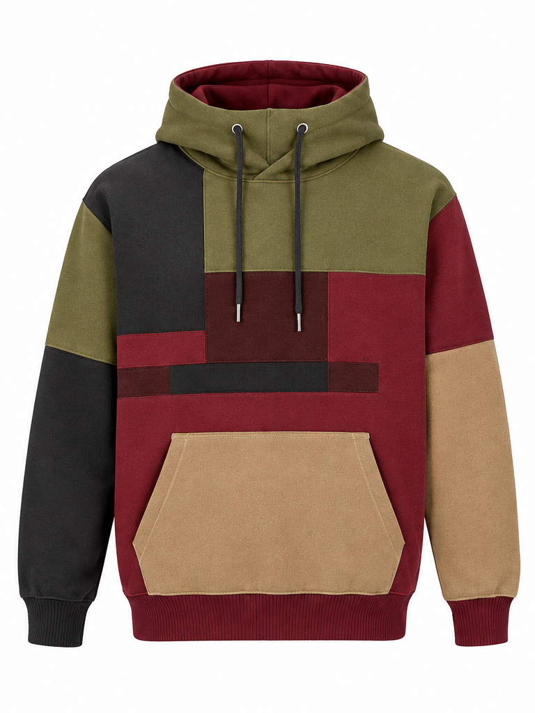 Premium Quality Men's Color Block Hoodie - view 4