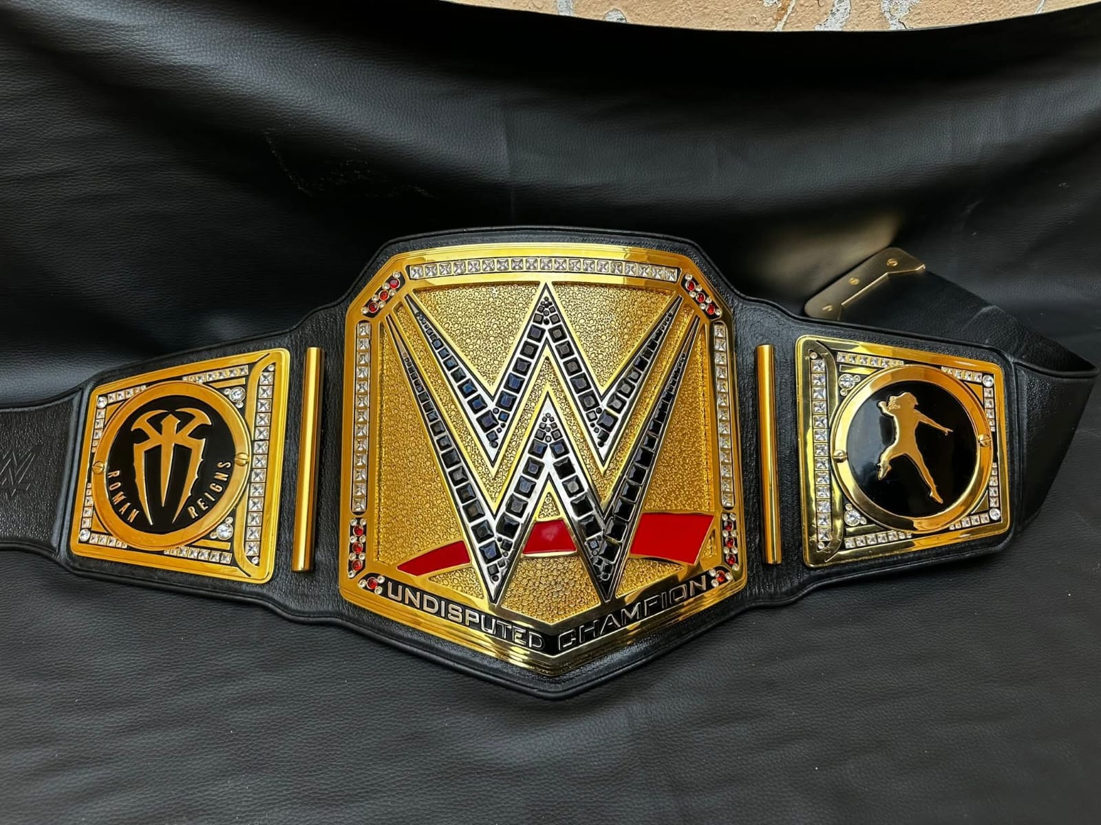 NEW UNDISPUTED CHAMPIONSHIP UNIVERSAL REPLICA BELT 6MM Zinc ADULT SIZE - view 3