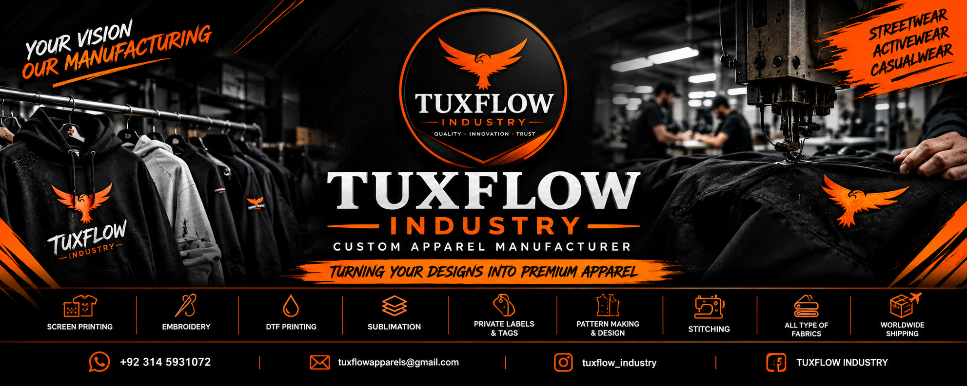 TUXFLOW INDUSTRY banner