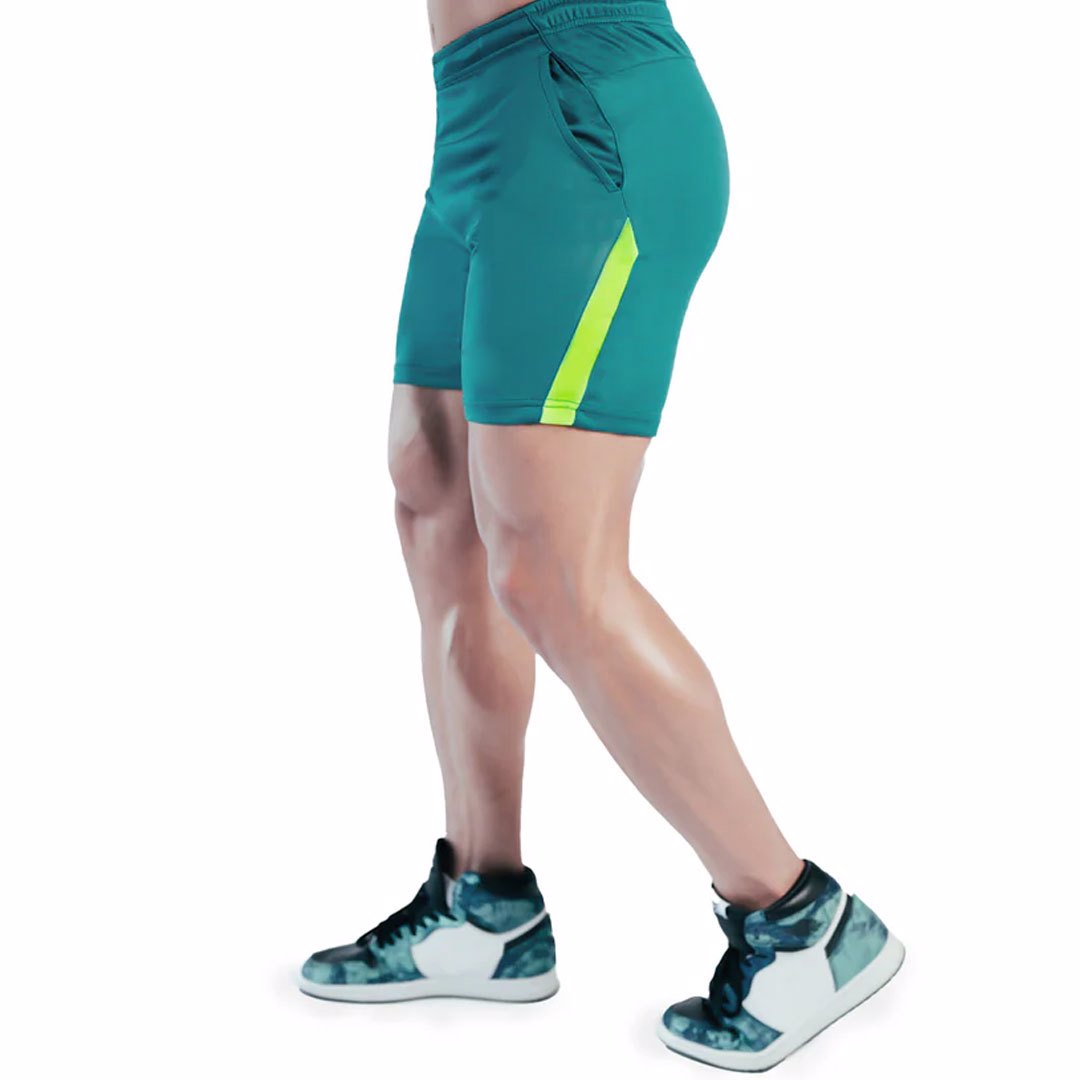 GymMaster: Customizable Classic Men's Dry Fit Shorts Wholesale in 100% polyester interlook - view 2