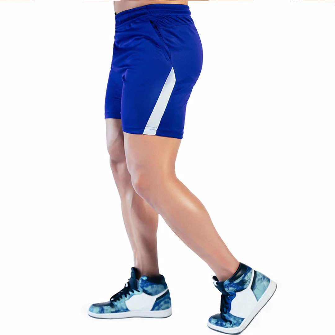 Proactive: Custom Logo Men's Interlock Gym Shorts Wholesale in 100% Polyester Interlock - view 4