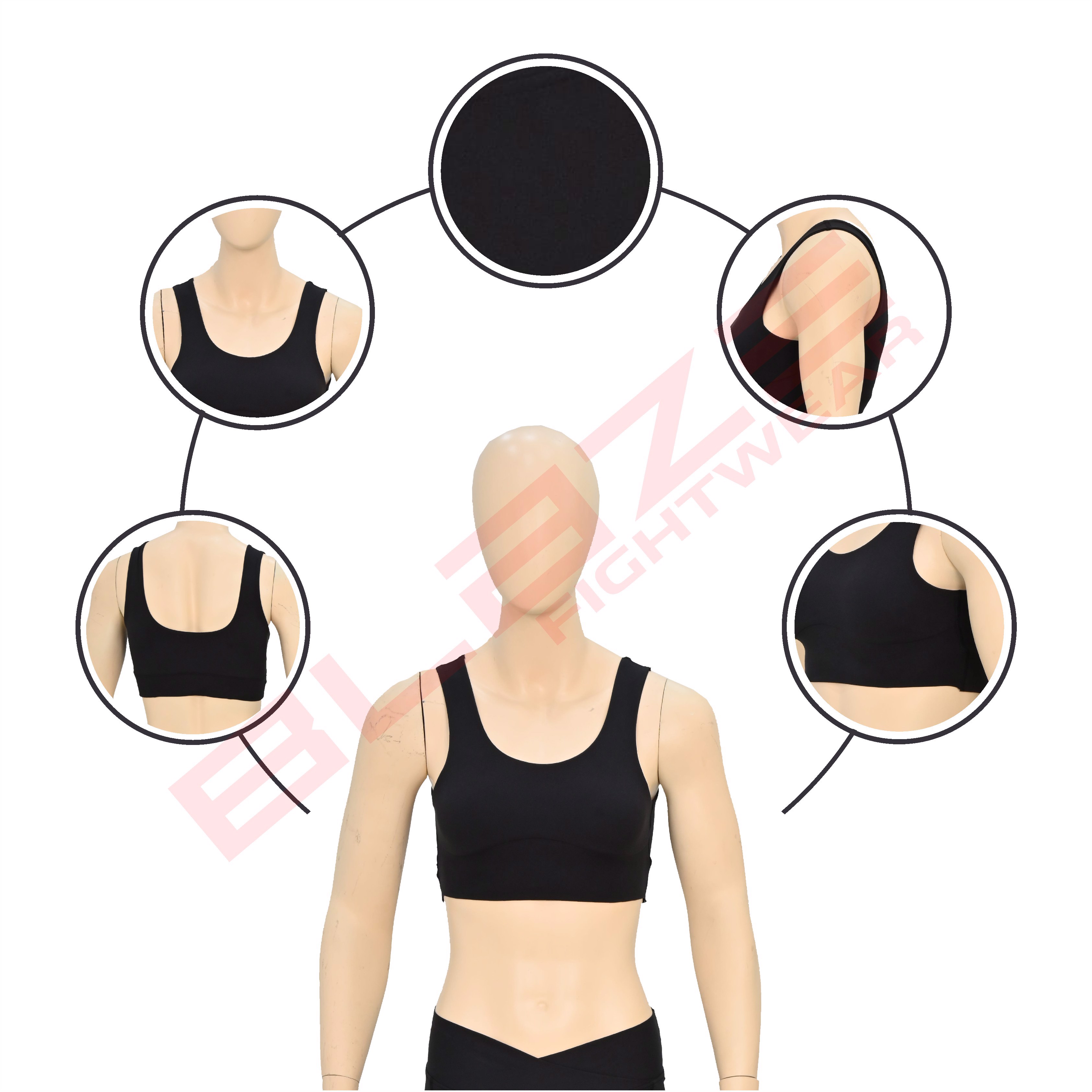 customized Silk screen printing sports bra workout fitness wear racer back ,light weight breathable - view 6