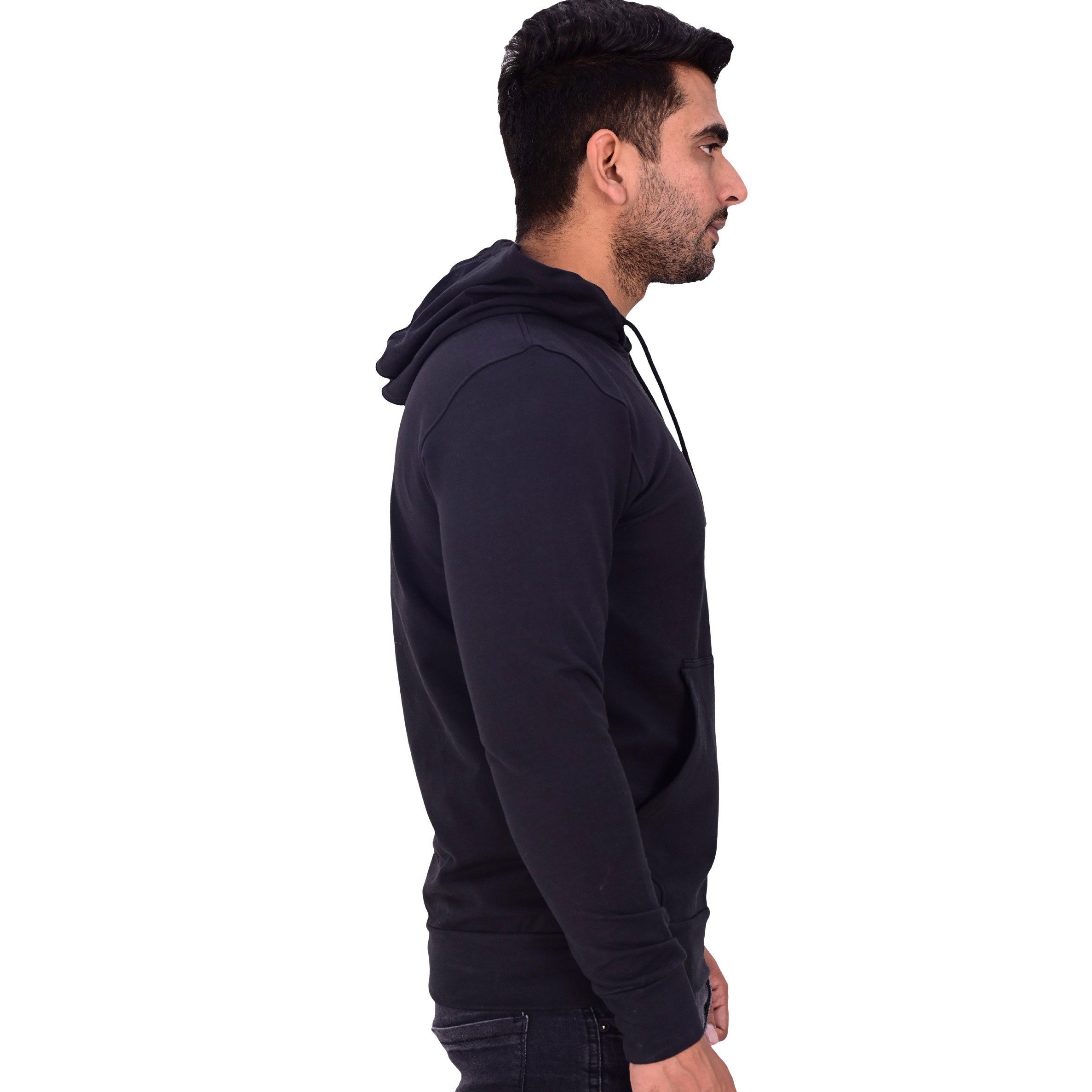 New Custom Design Logo Mens  Fashion Long Sleeve Blank Pullover Cotton Hoodie Quantity Print OEM 