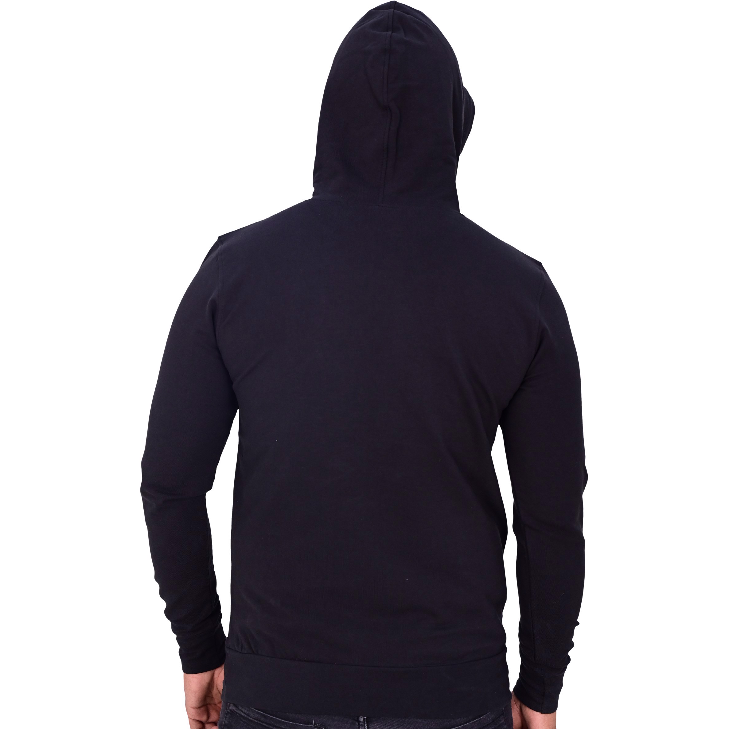 New Custom Design Logo Mens  Fashion Long Sleeve Blank Pullover Cotton Hoodie Quantity Print OEM  - view 3