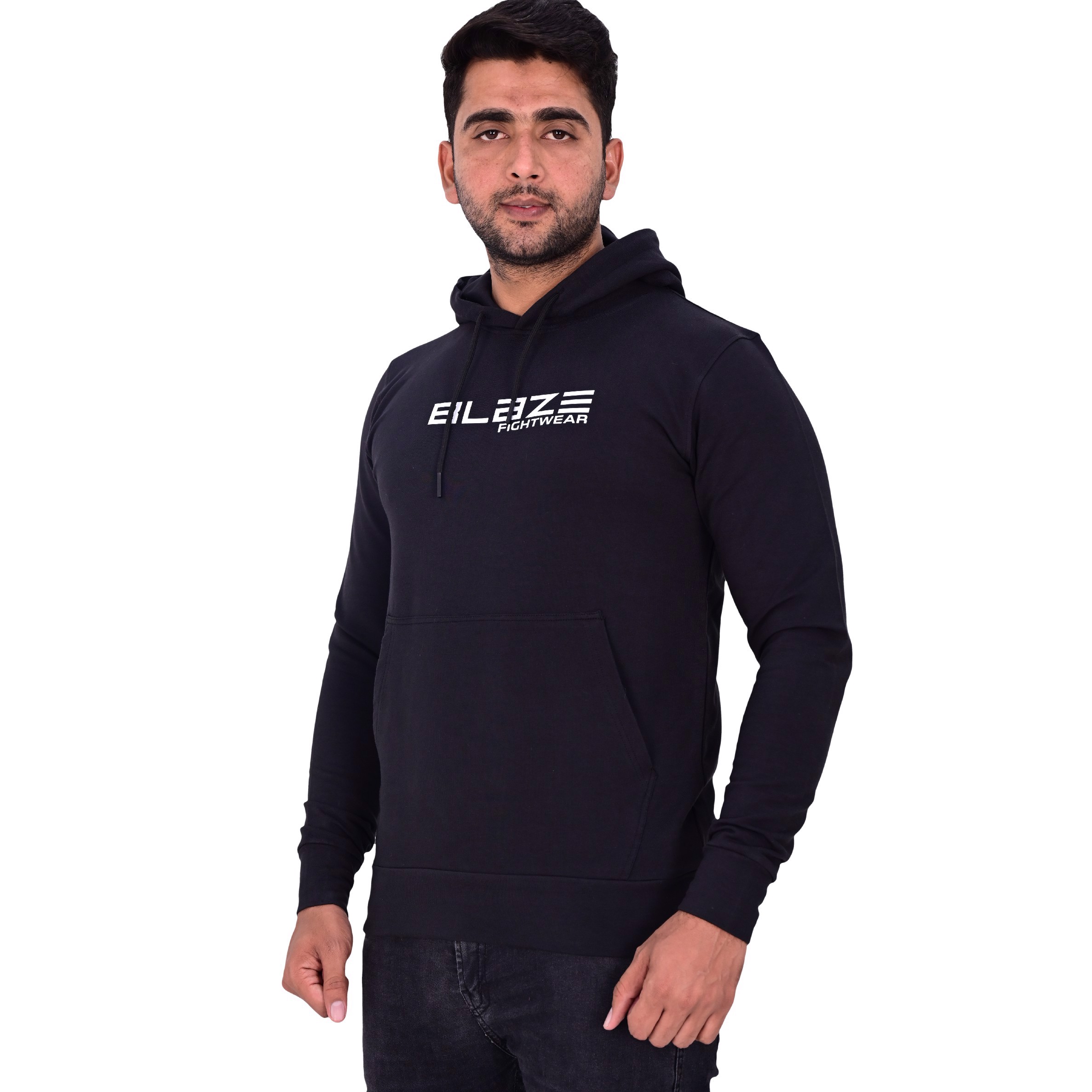 New Custom Design Logo Mens  Fashion Long Sleeve Blank Pullover Cotton Hoodie Quantity Print OEM  - view 4