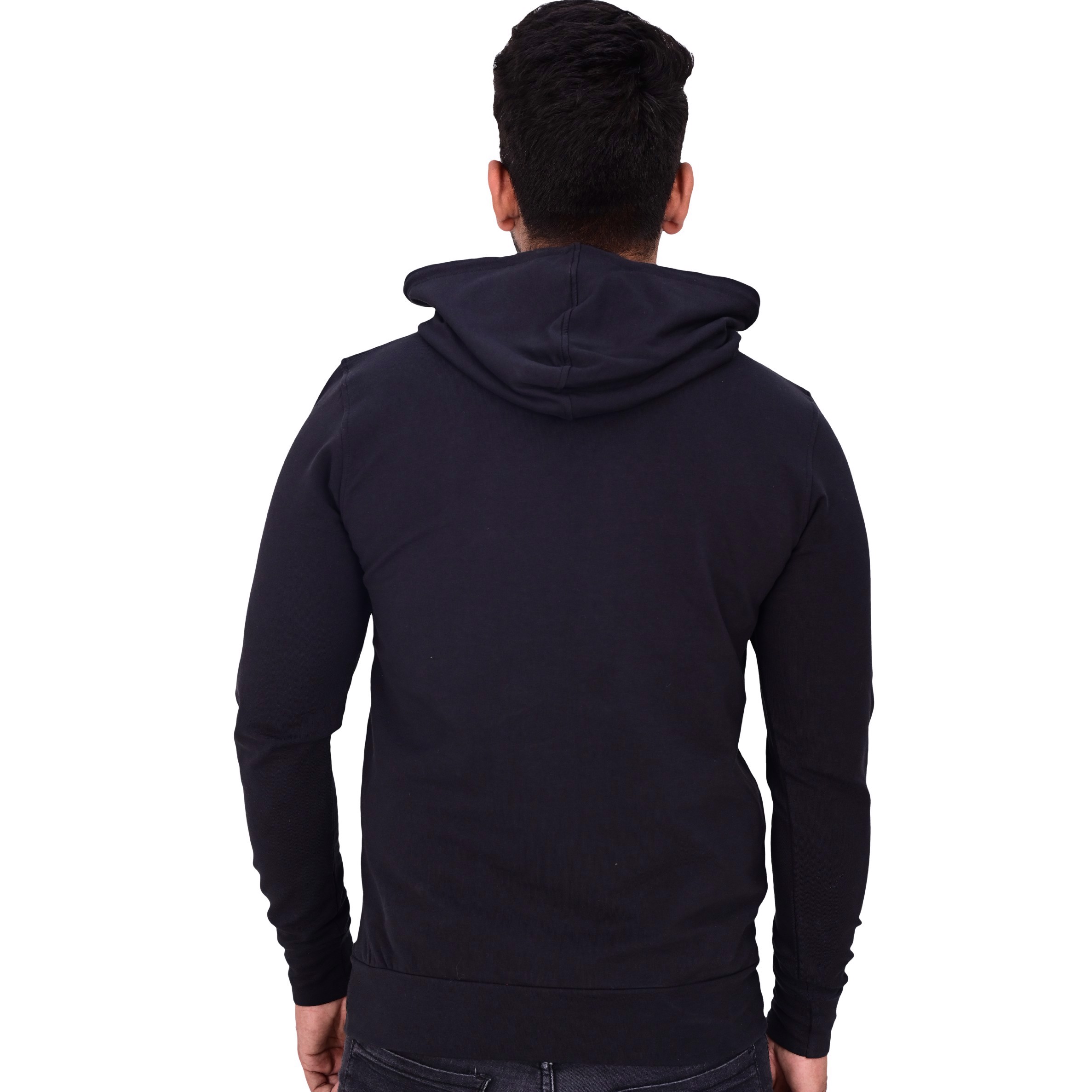 New Custom Design Logo Mens  Fashion Long Sleeve Blank Pullover Cotton Hoodie Quantity Print OEM  - view 5