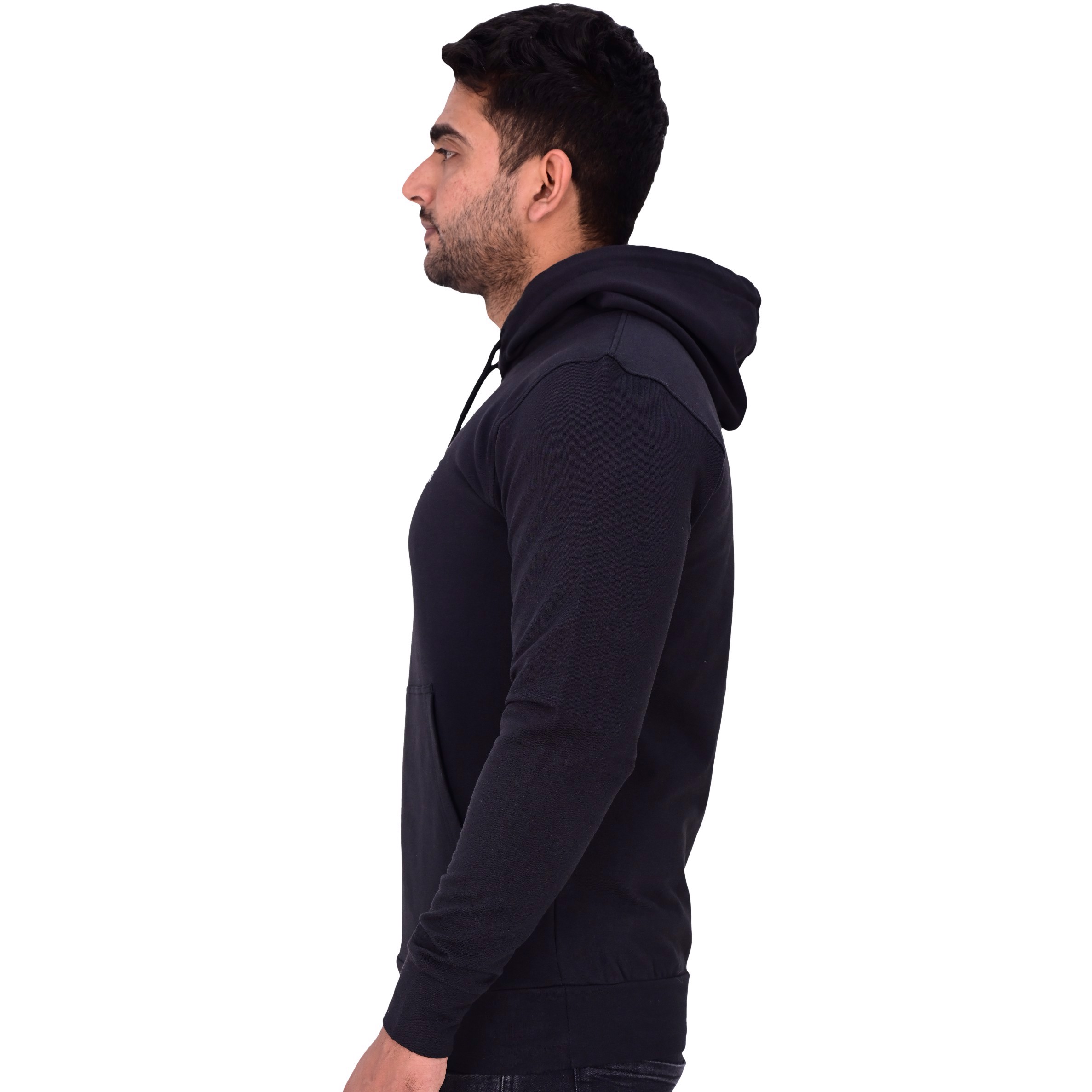New Custom Design Logo Mens  Fashion Long Sleeve Blank Pullover Cotton Hoodie Quantity Print OEM  - view 7