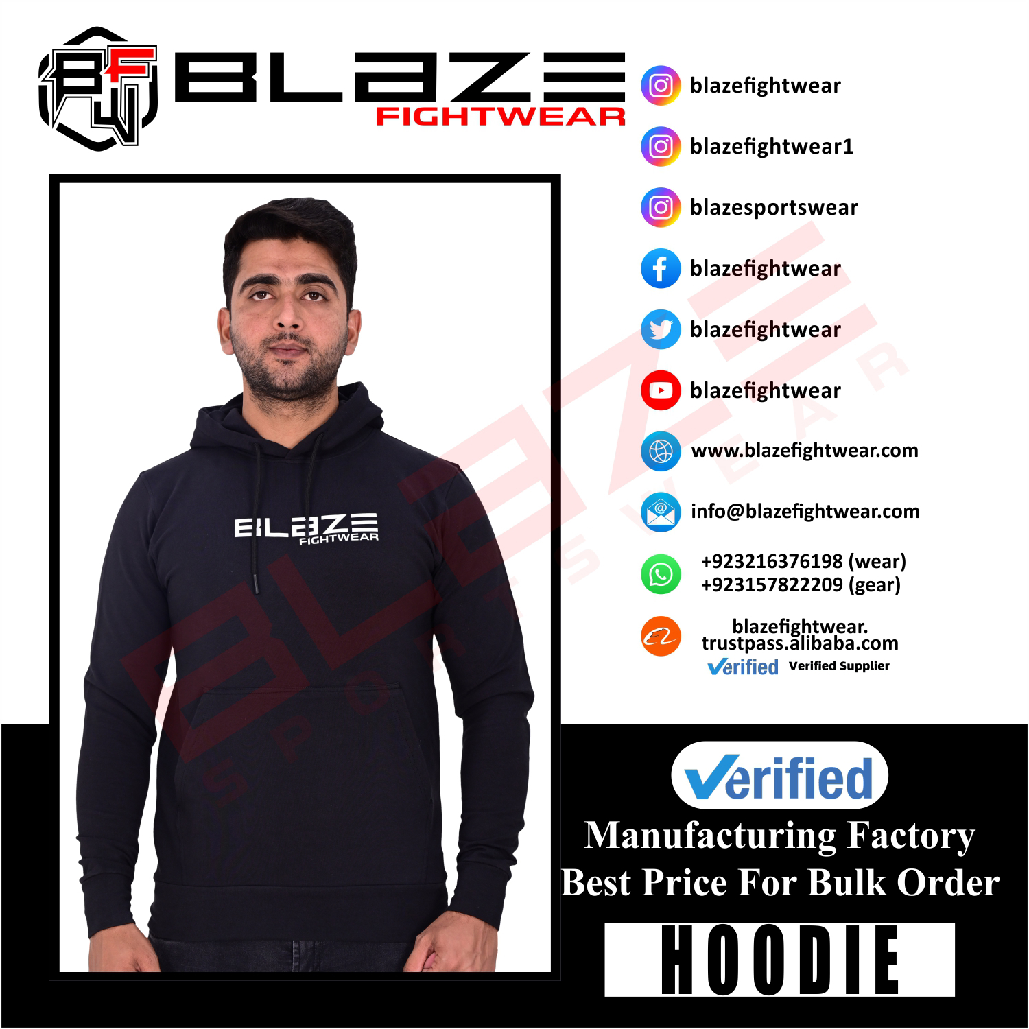New Custom Design Logo Mens  Fashion Long Sleeve Blank Pullover Cotton Hoodie Quantity Print OEM  - view 18