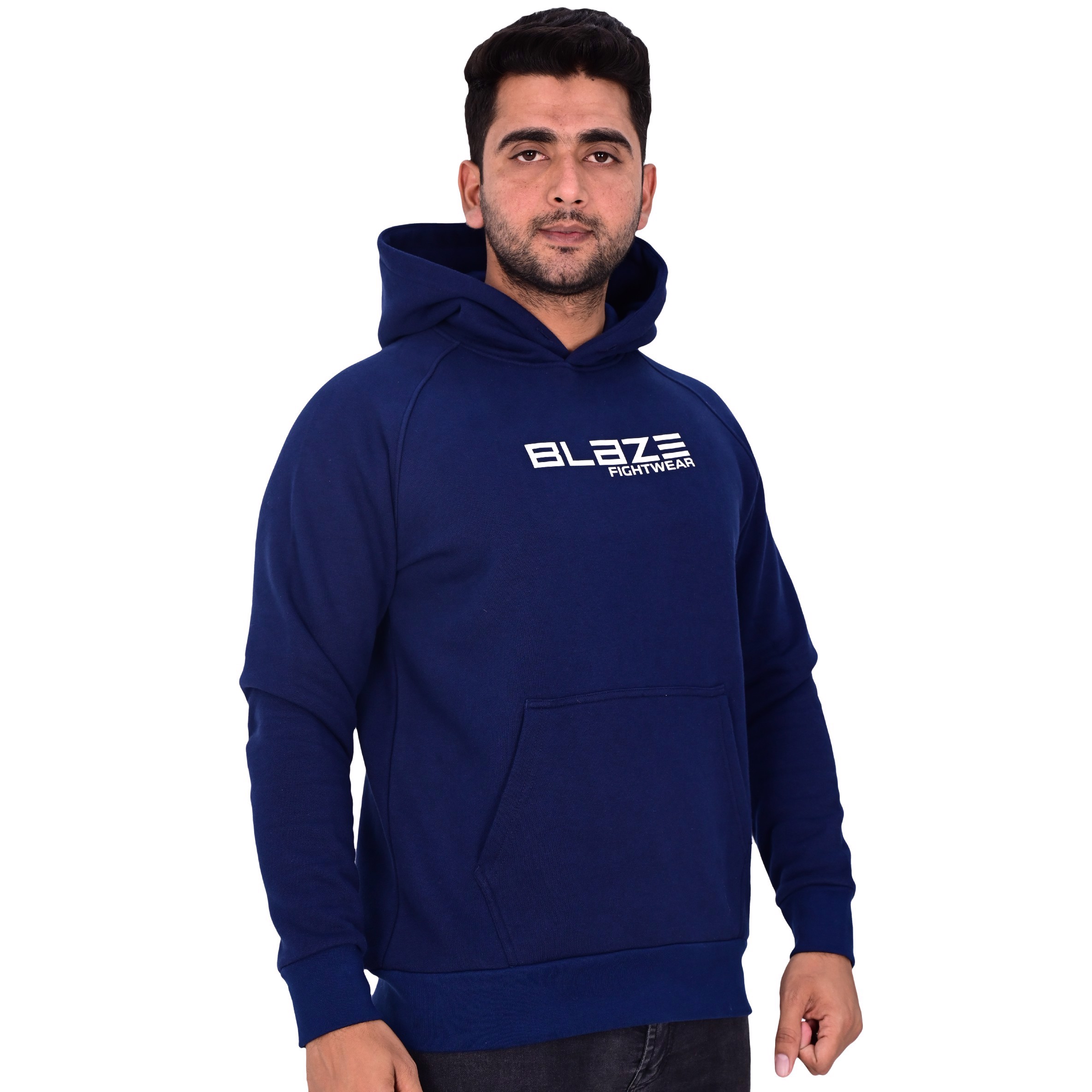 New Custom Design Logo Mens navy Fashion Long Sleeve Blank Pullover Cotton Hoodie Quantity Print OEM