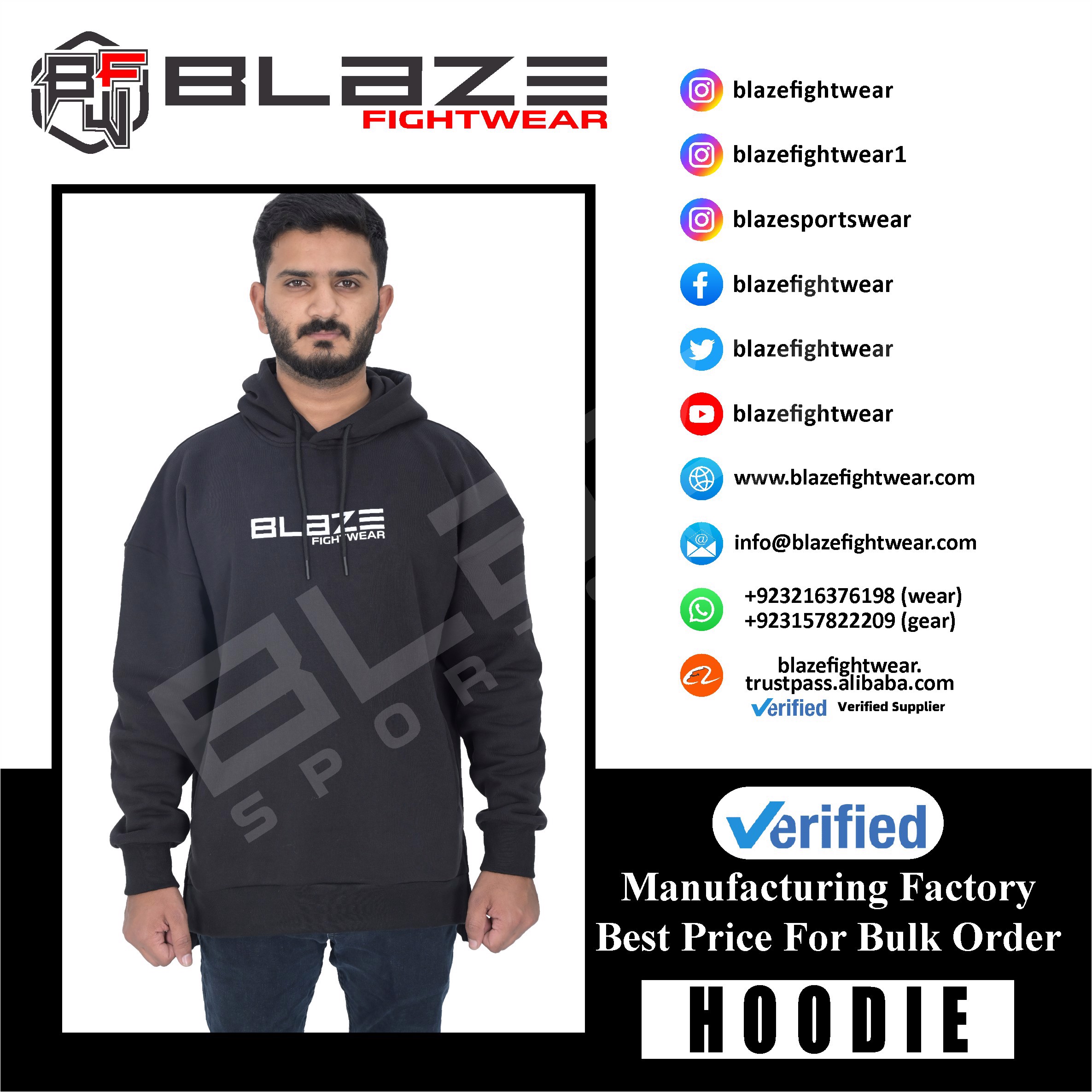 Custom Over-Size Hoodie with Side Slit Fashion Long Sleeve Blank Pullover Cotton and Washed Printed - view 8
