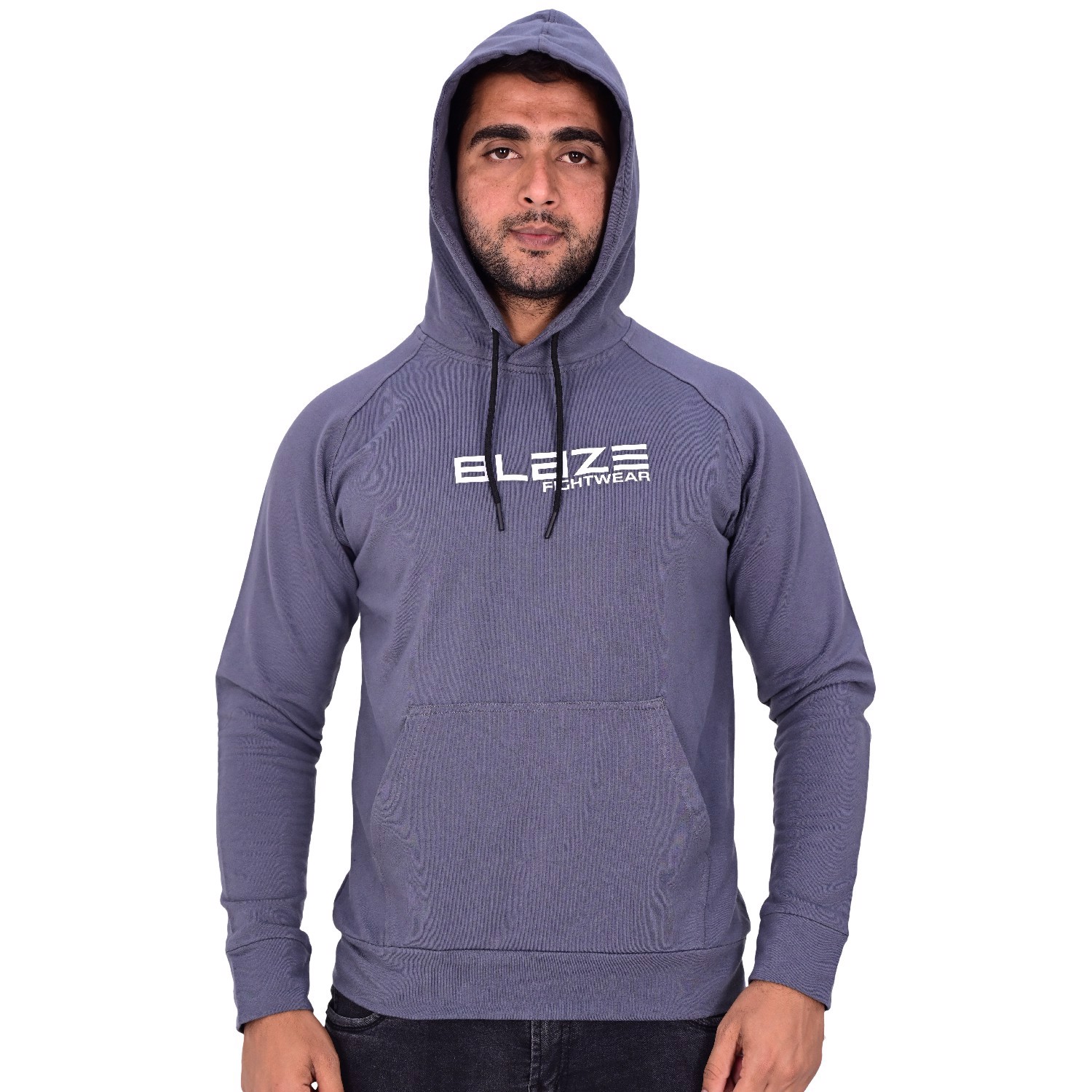 New Custom Design Logo Mens navy Fashion Long Sleeve Blank Pullover Cotton Hoodie Quantity Print OEM - view 6
