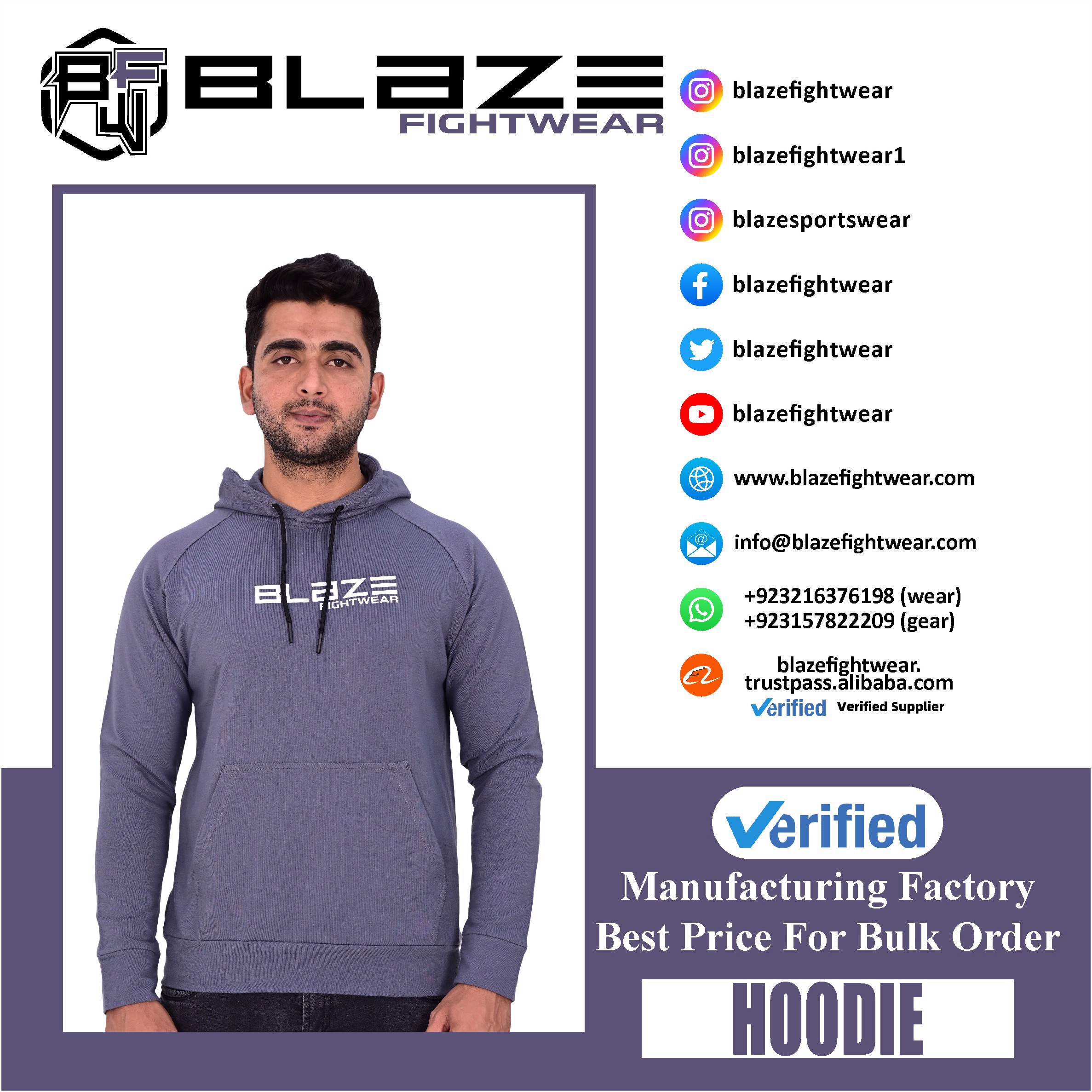 New Custom Design Logo Mens navy Fashion Long Sleeve Blank Pullover Cotton Hoodie Quantity Print OEM - view 12