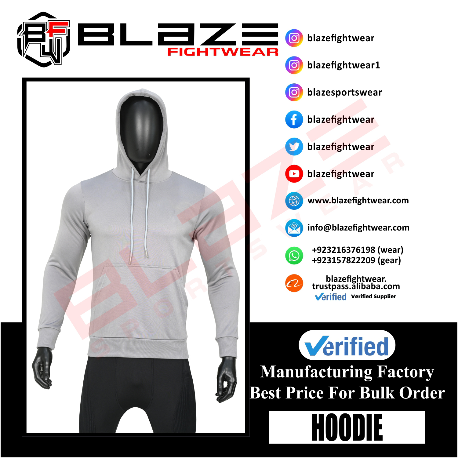 Personalized  Design Logo Mens  Fashion Long Sleeve Blank Pullover Cotton Hoodie Quantity Print OEM - view 4
