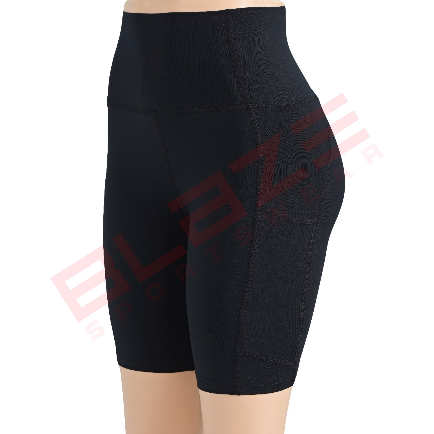 Customized Women's High Waist Biker Shorts Fitness Yoga Running Shorts Beach Booty Short Plus Size  - view 2