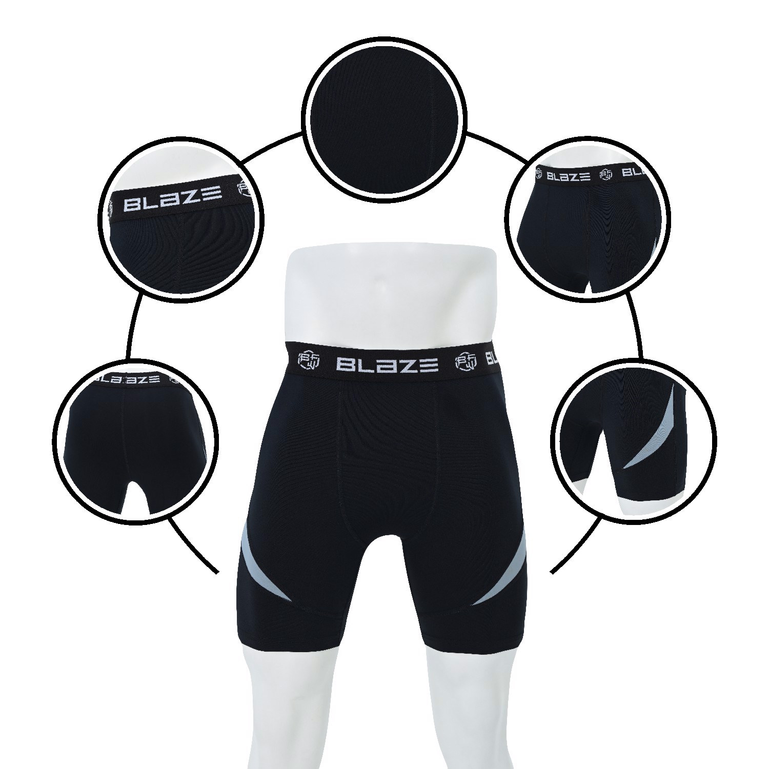 New custom sublimation compression short running bjj workout short training and athlete - view 6