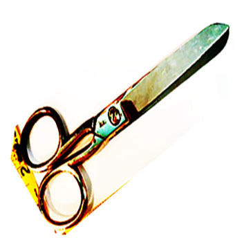 9" Tailor Scissors Stainless Steel Paper Coated Handle Household Scissors Garments Fabric Cutting 