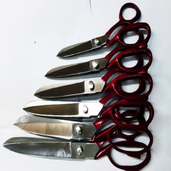 10" Tailor Scissors Stainless Steel Paper Coated Handle Household Scissors Garments Fabric Cutting 