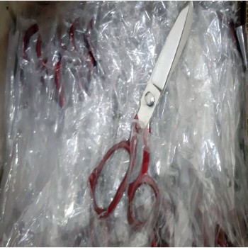 10" Tailor Scissors Stainless Steel Paper Coated Handle Household Scissors Garments Fabric Cutting  - view 3
