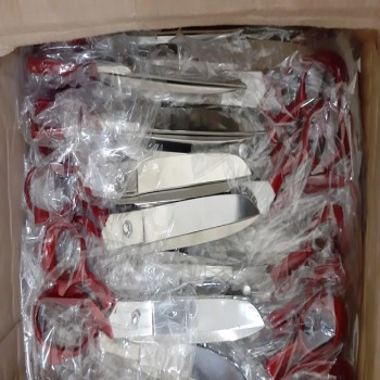 10" Tailor Scissors Stainless Steel Paper Coated Handle Household Scissors Garments Fabric Cutting  - view 4