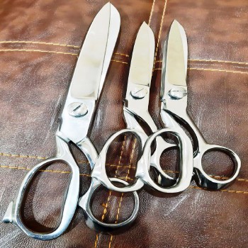10" Tailor Scissors Stainless Steel Paper Coated Handle Household Scissors Garments Fabric Cutting  - view 5